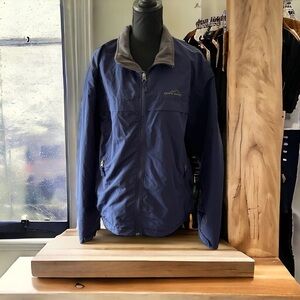 Eddie Bauer | Blue Insulated Waterproof Jacket Large dark navy